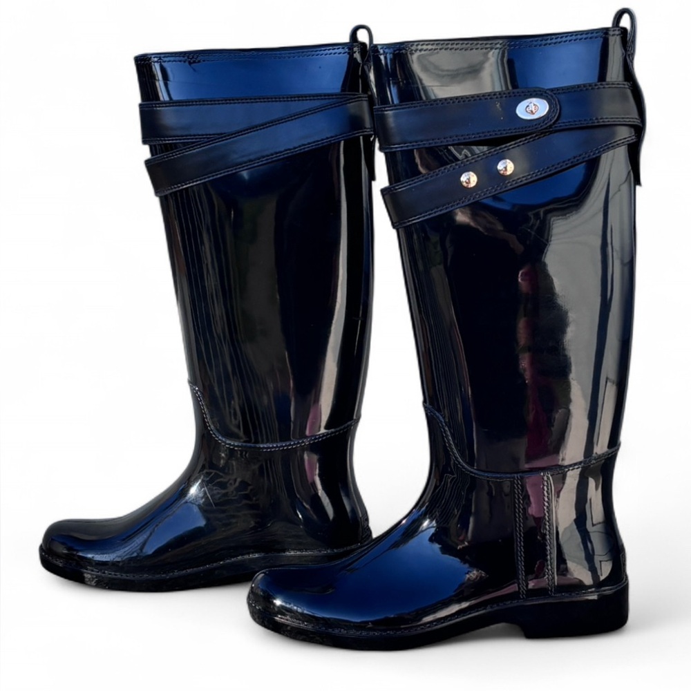 COACH TALIA RUBBER RAIN BOOTS - Picture 3 of 7